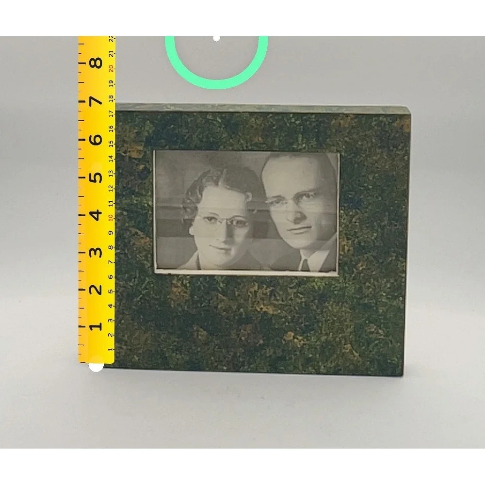 Danielson Designs Hand-Painted Frame Signed Didi Parkin‎ 1996 Green Marbled